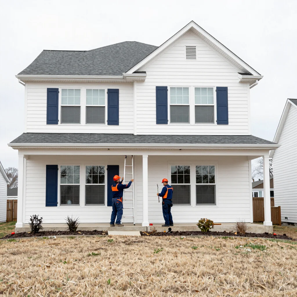 Two-Story Gutter Clean